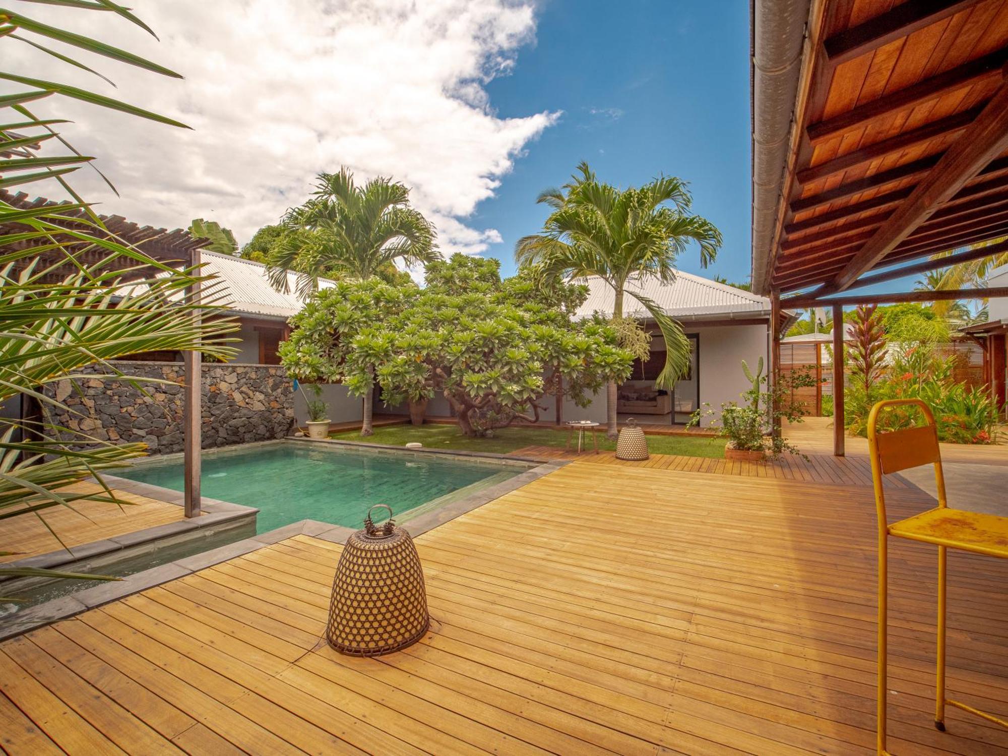 La Kaz Veloutier - Villa 4 Chambres Avec Piscine La Saline Le Bains Kültér fotó