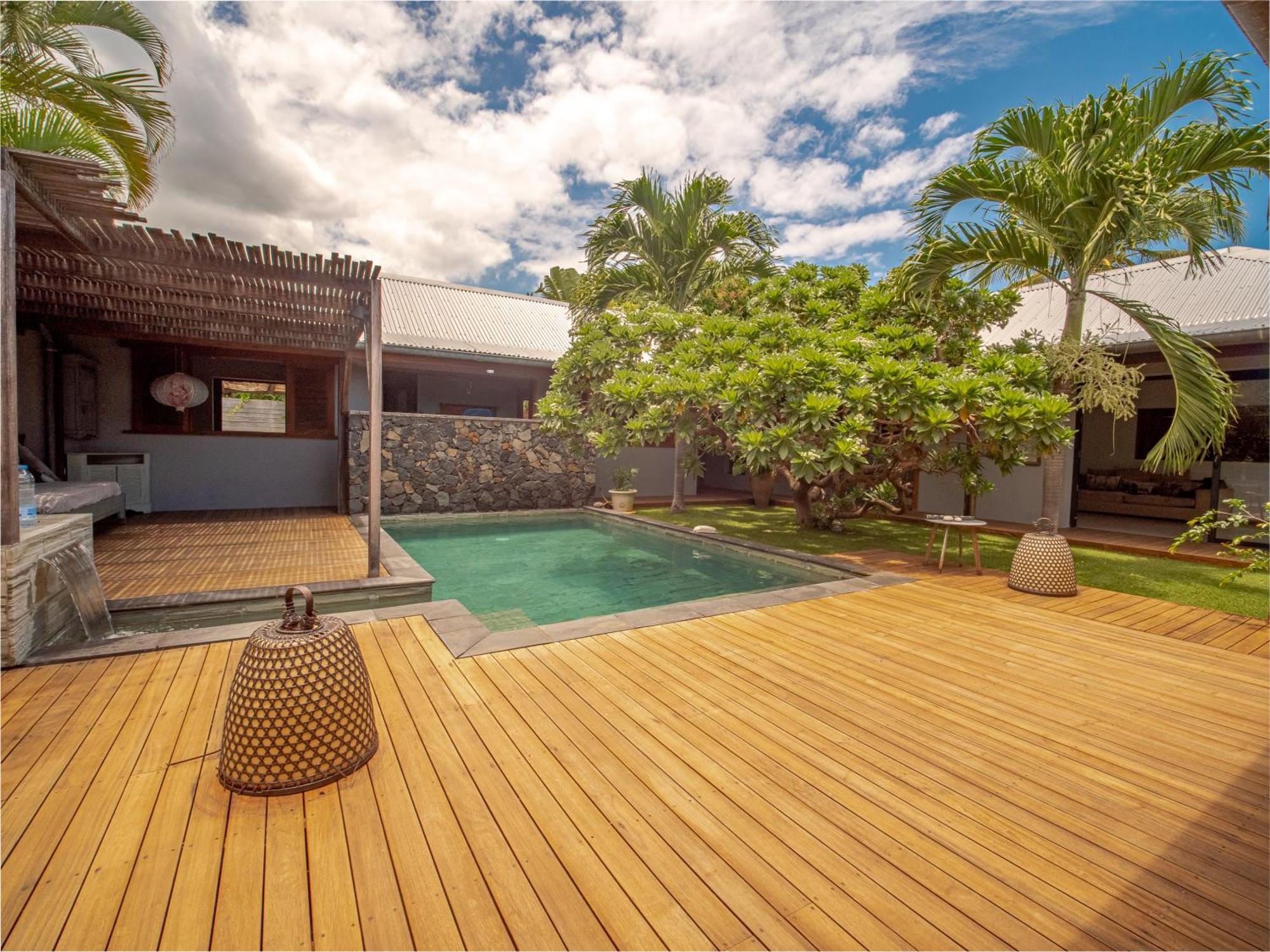 La Kaz Veloutier - Villa 4 Chambres Avec Piscine La Saline Le Bains Kültér fotó