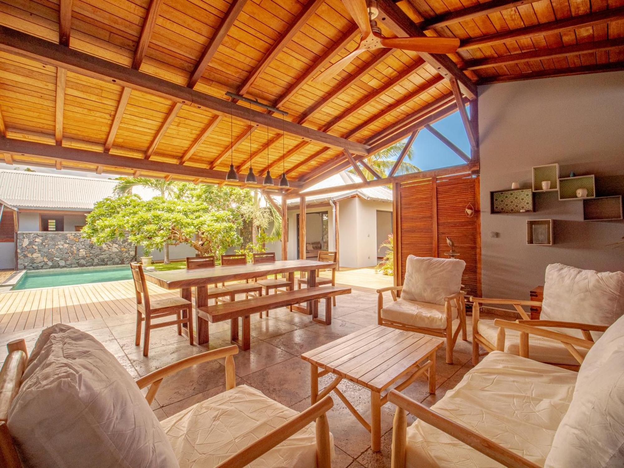 La Kaz Veloutier - Villa 4 Chambres Avec Piscine La Saline Le Bains Kültér fotó